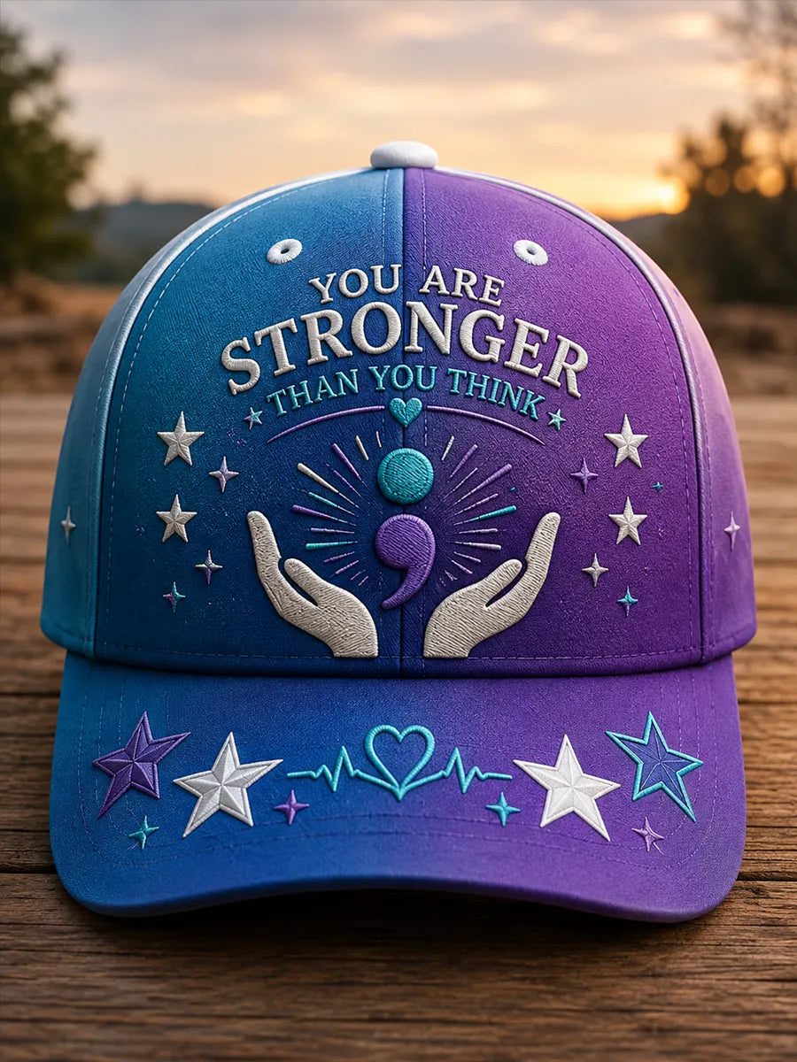 Suicide Prevention Awareness Art Print Baseball Cap
