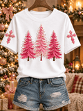 'Belief' - Christmas Comfortable Crew Neck Short Sleeve T-Shirt
