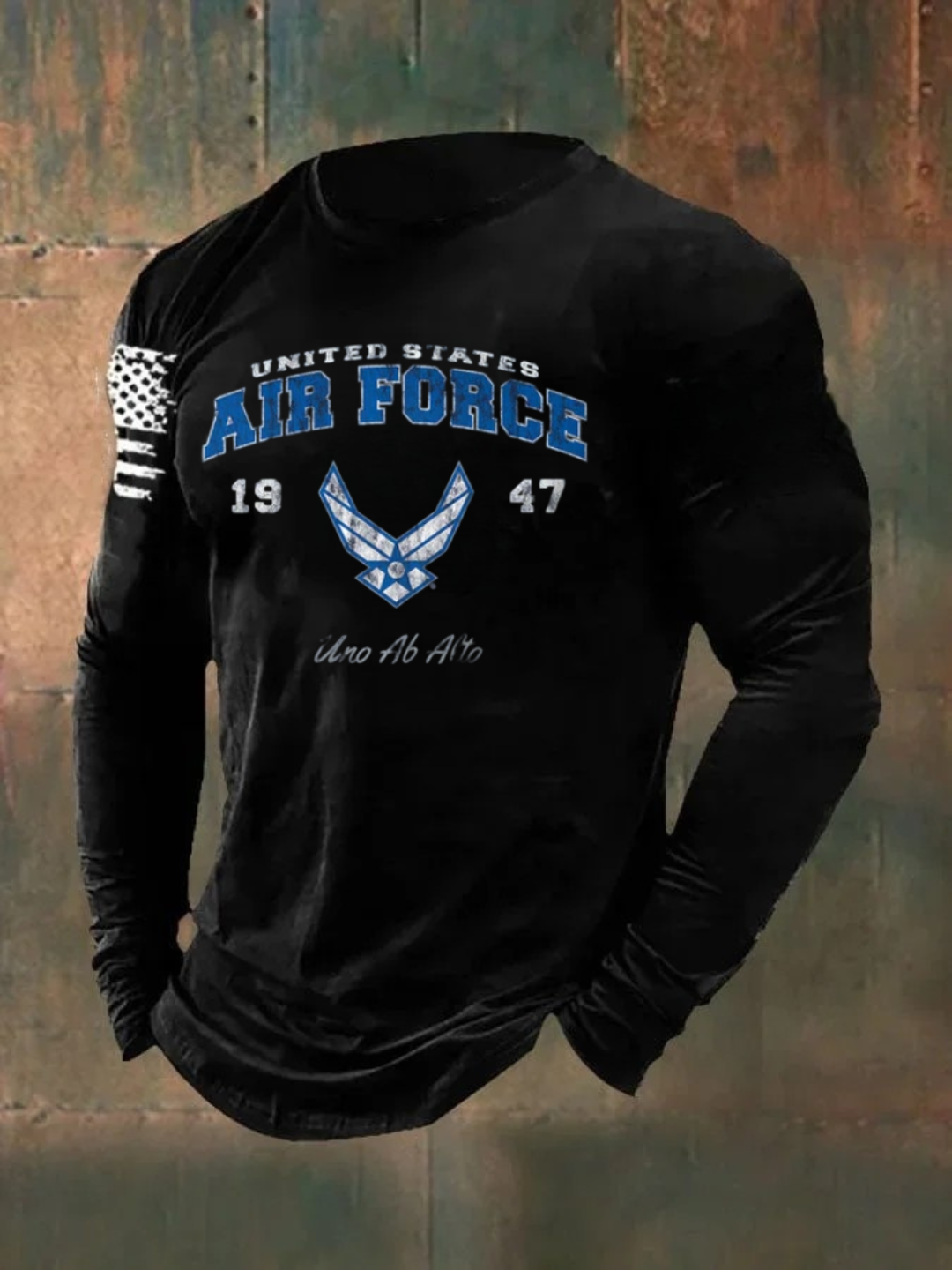 1947 US Air Force Pattern Long Sleeve  100% Cotton T-Shirt