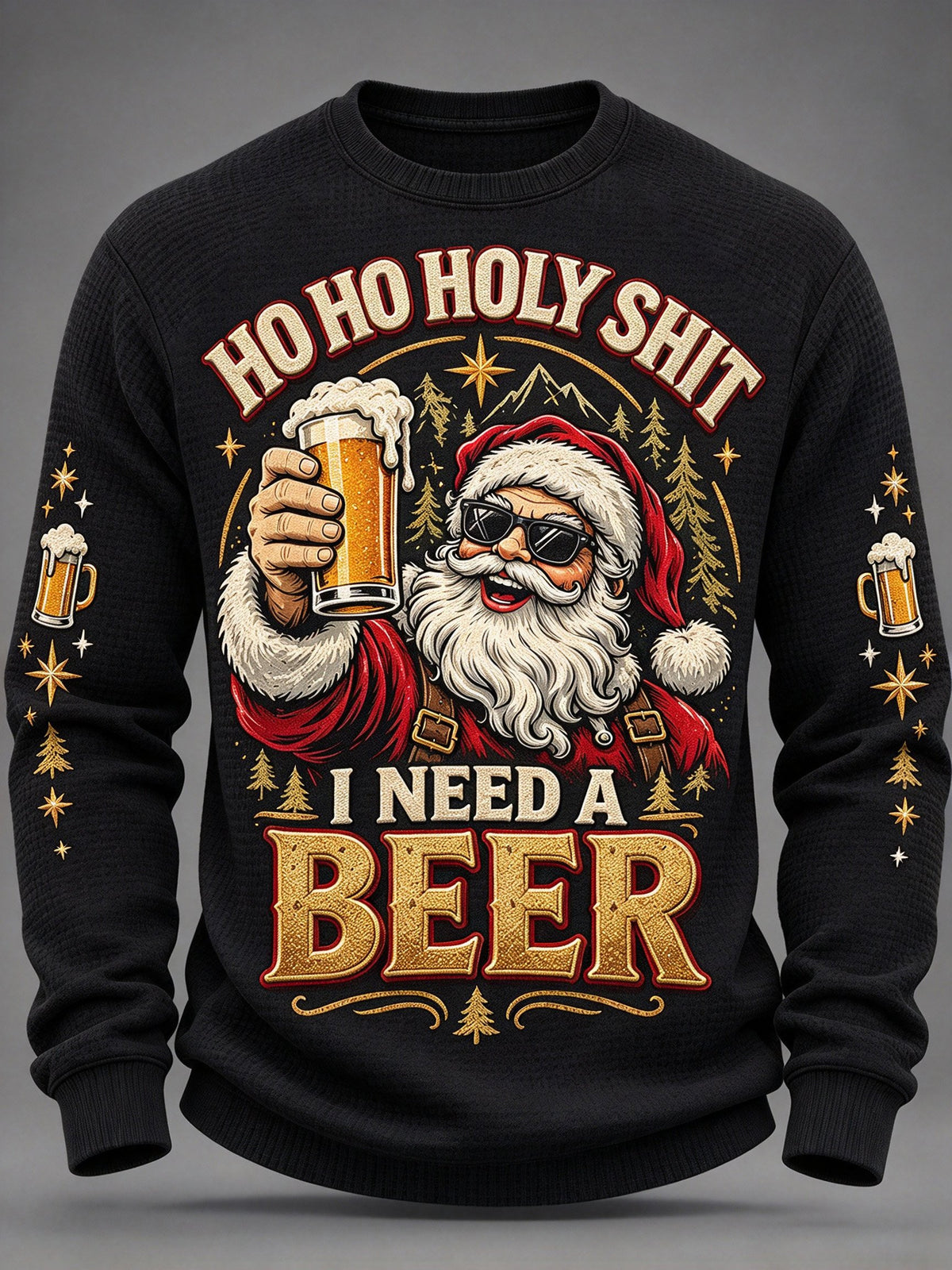 Men's Christmas Print Casual Hoodie