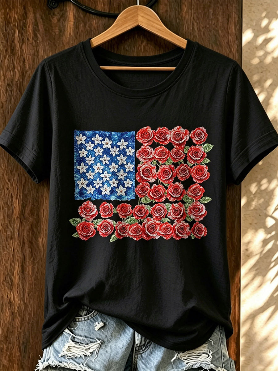 Women's American Rose T-Shirt