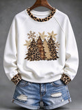Women'S Christmas Leopard  Print Hoodie
