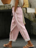 Women's Casual Floral Print Trousers