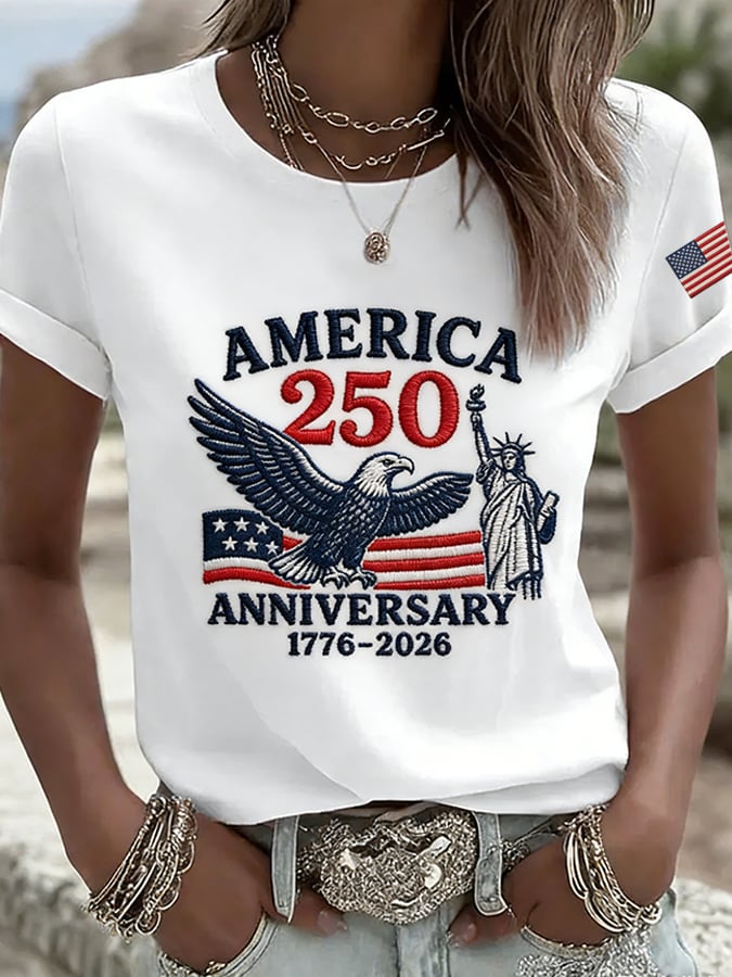 Women's  America 250th Anniversary Print T-Shirt