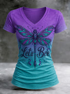 Women's Suicide Prevention Awareness Art Print Casual T-Shirt
