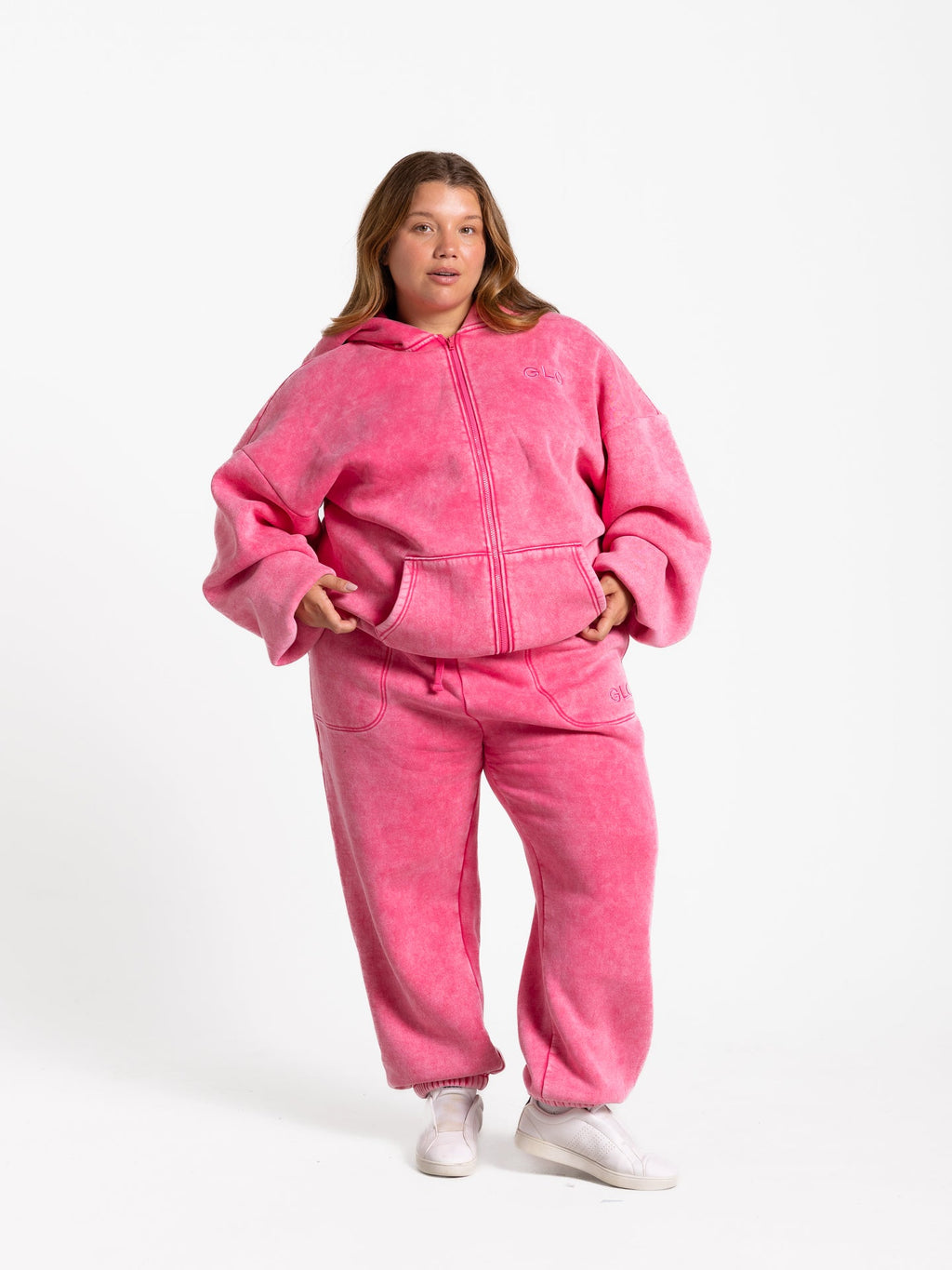 Kingdom Essential Snow Wash Zip Hoodie