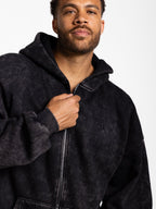 Kingdom Essential Snow Wash Zip Hoodie