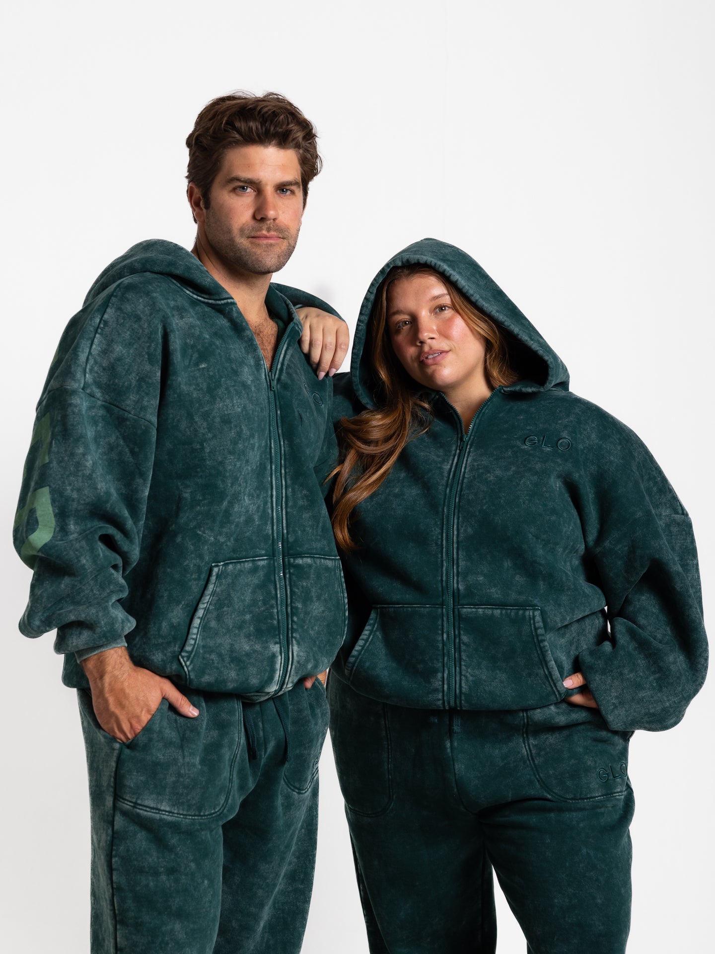 Kingdom Essential Snow Wash Zip Hoodie