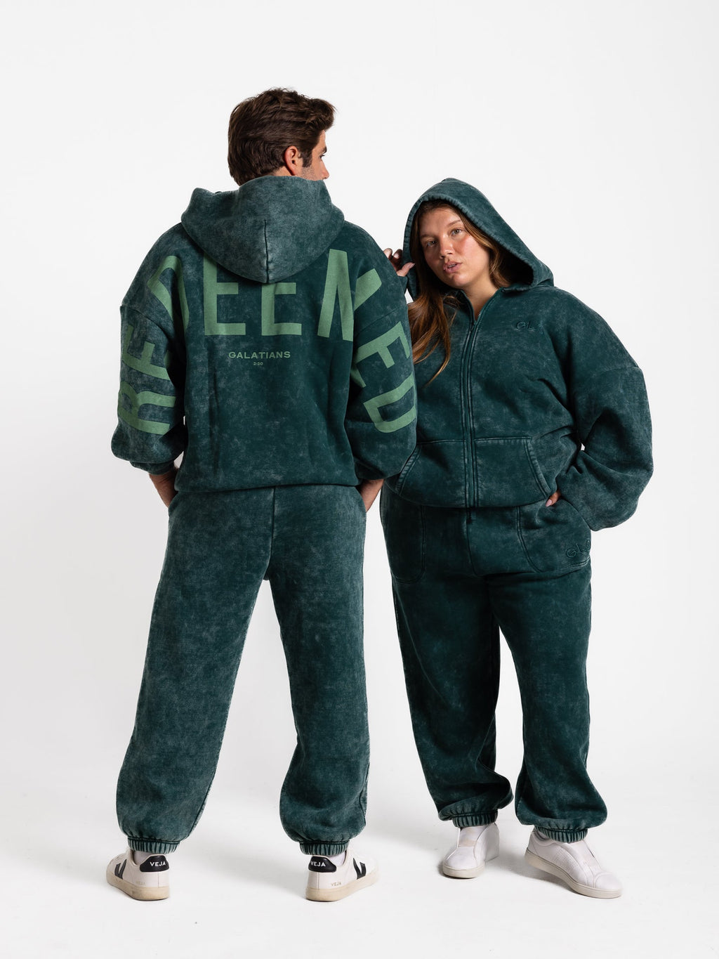 Kingdom Essential Snow Wash Zip Hoodie