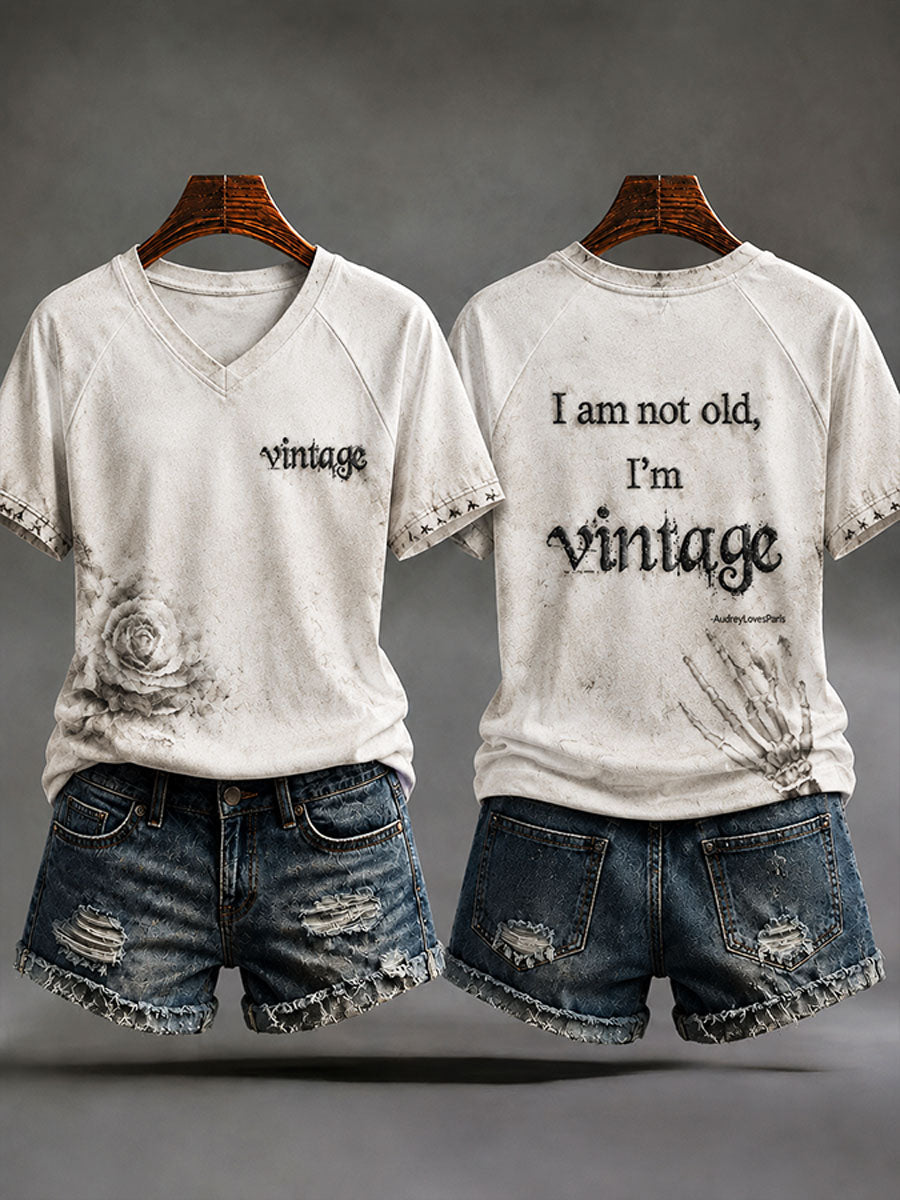 Women's 'I'm Not Old,I'm Vintage' Casual T-shirt