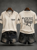 Women's 'I'm Not Old,I'm Vintage' Casual T-shirt
