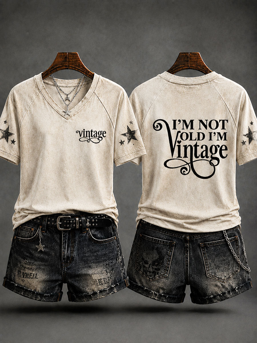 Women's 'I'm Not Old,I'm Vintage' Casual T-shirt