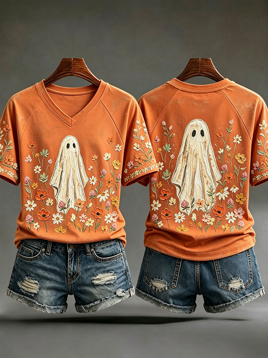 Women's Fall V-Neck T-Shirts