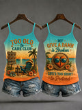 Women's 'too old to care club my give a damn is broken life's too short to pretend' tops
