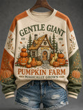 Women's Fall Print Casual Sweatshirt