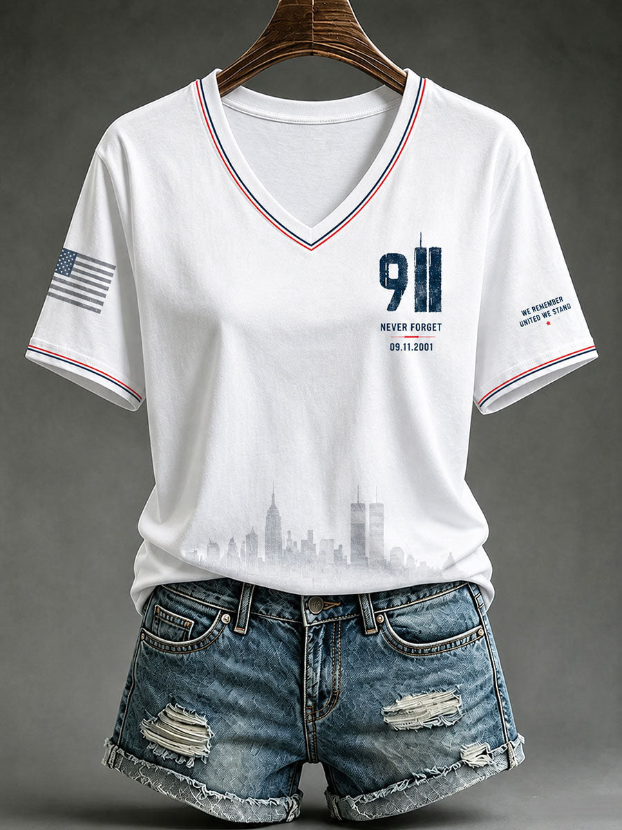 Women's 9.11 Never Forget Short-sleeved T-shirt