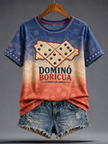 Women's Puerto Rico Art Printed T-shirt