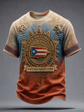 Men's Puerto Rico Art Printed T-shirt