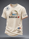 Men's Puerto Rico Art Printed T-shirt