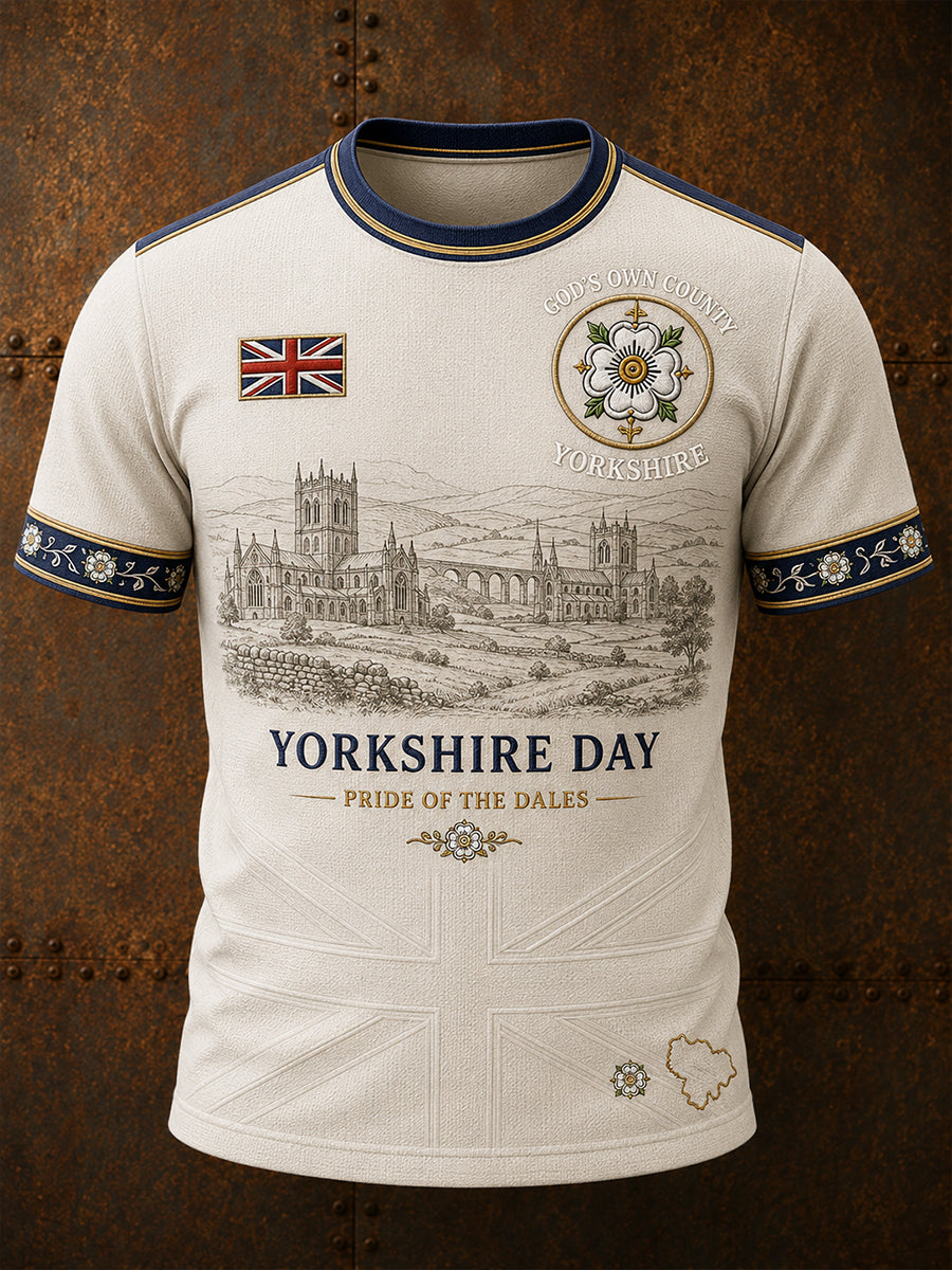 Men's Yorkshire Day England Short Sleeves T-Shirt