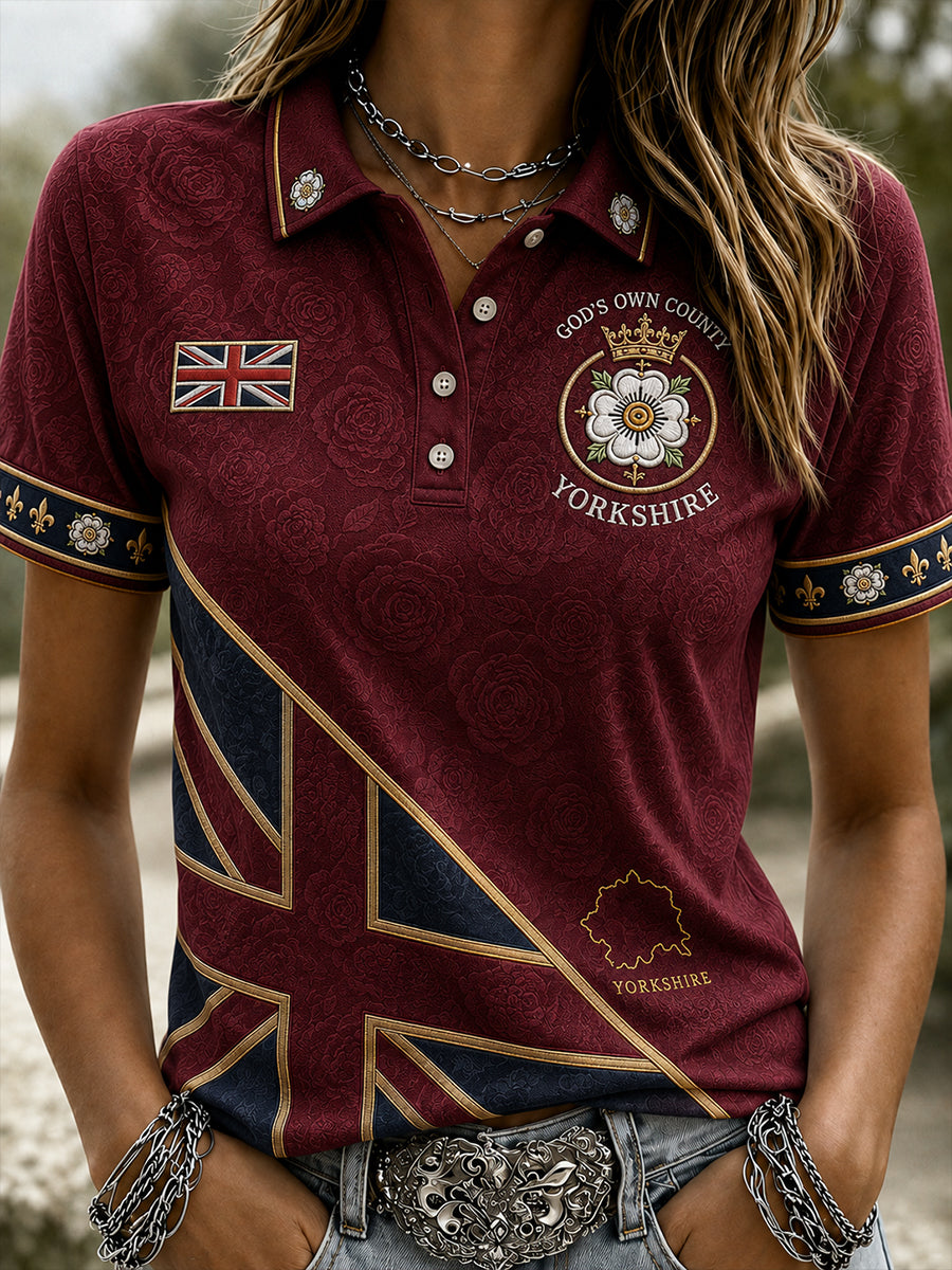 Women's Yorkshire Day England Polo T-Shirt