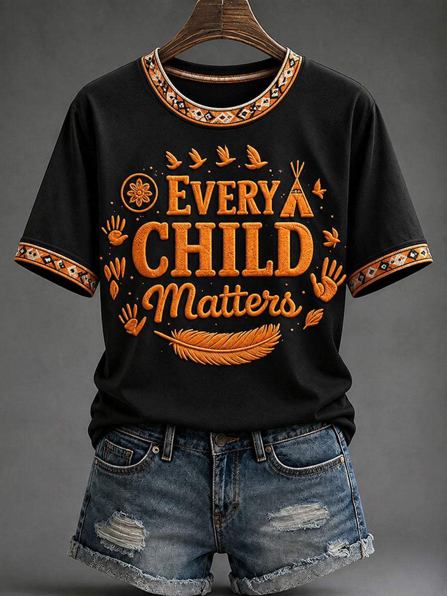 Women's "Every Child Matters" Indigenous Print T-Shirt