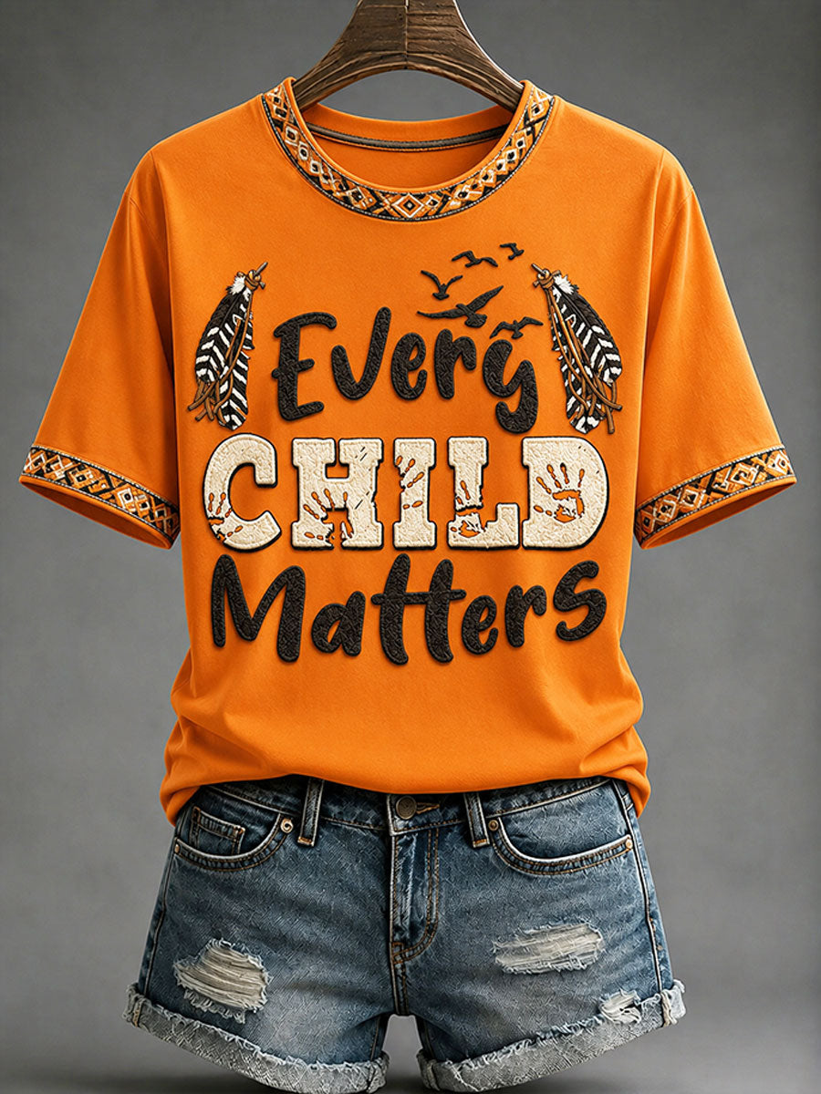 Women's "Every Child Matters" Indigenous Print T-Shirt