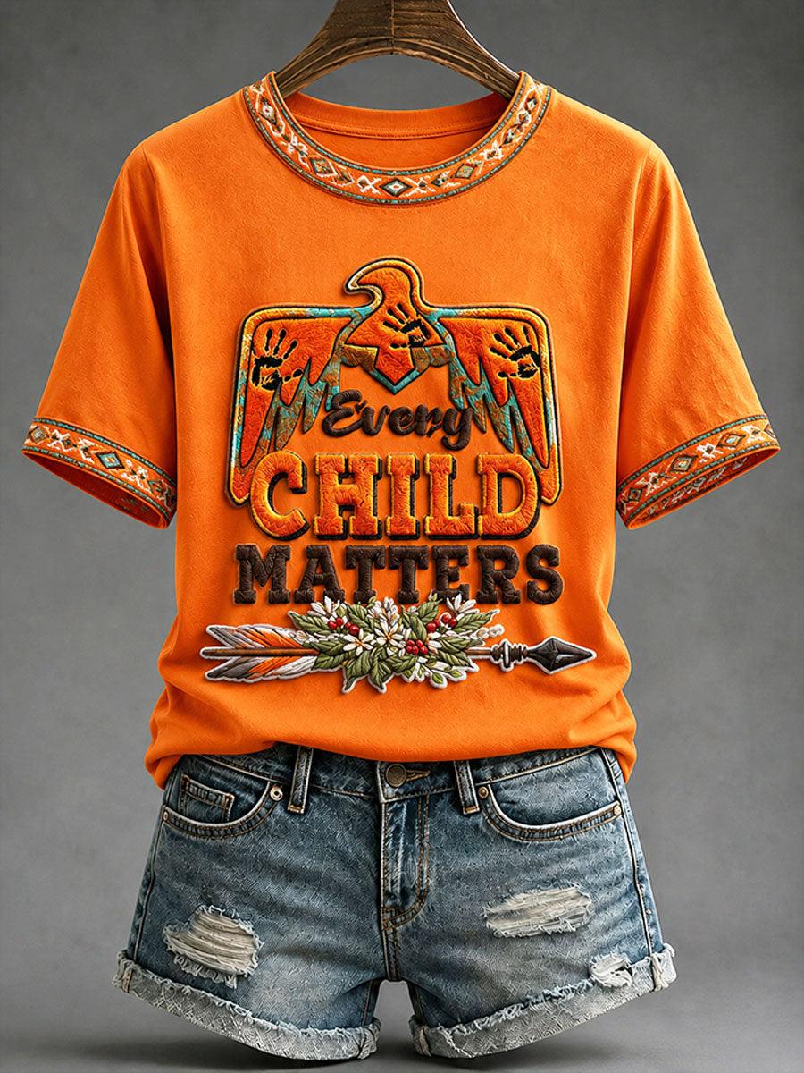 Women's "Every Child Matters" Indigenous Print T-Shirt