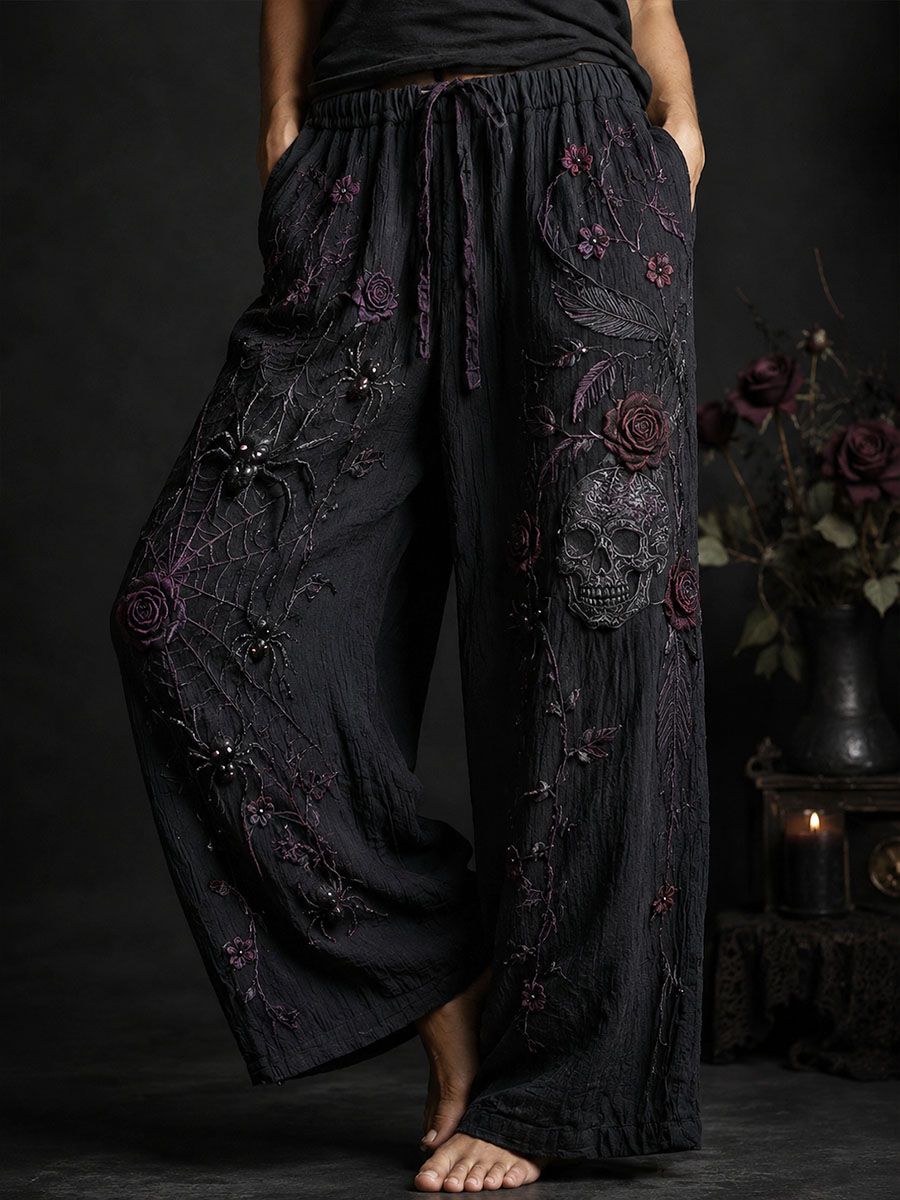 Women's Gothic Style Cotton Linen Pants