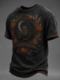 Men’s Autumn/Halloween Printed Casual Short-Sleeve T-Shirt