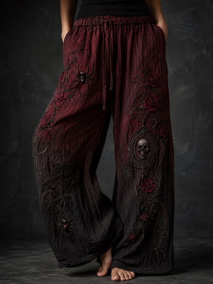 Women's Gothic Style Cotton Linen Pants