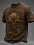 Men’s Autumn/Halloween Printed Casual Short-Sleeve T-Shirt