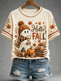 Women's Fall Print Casual Tee