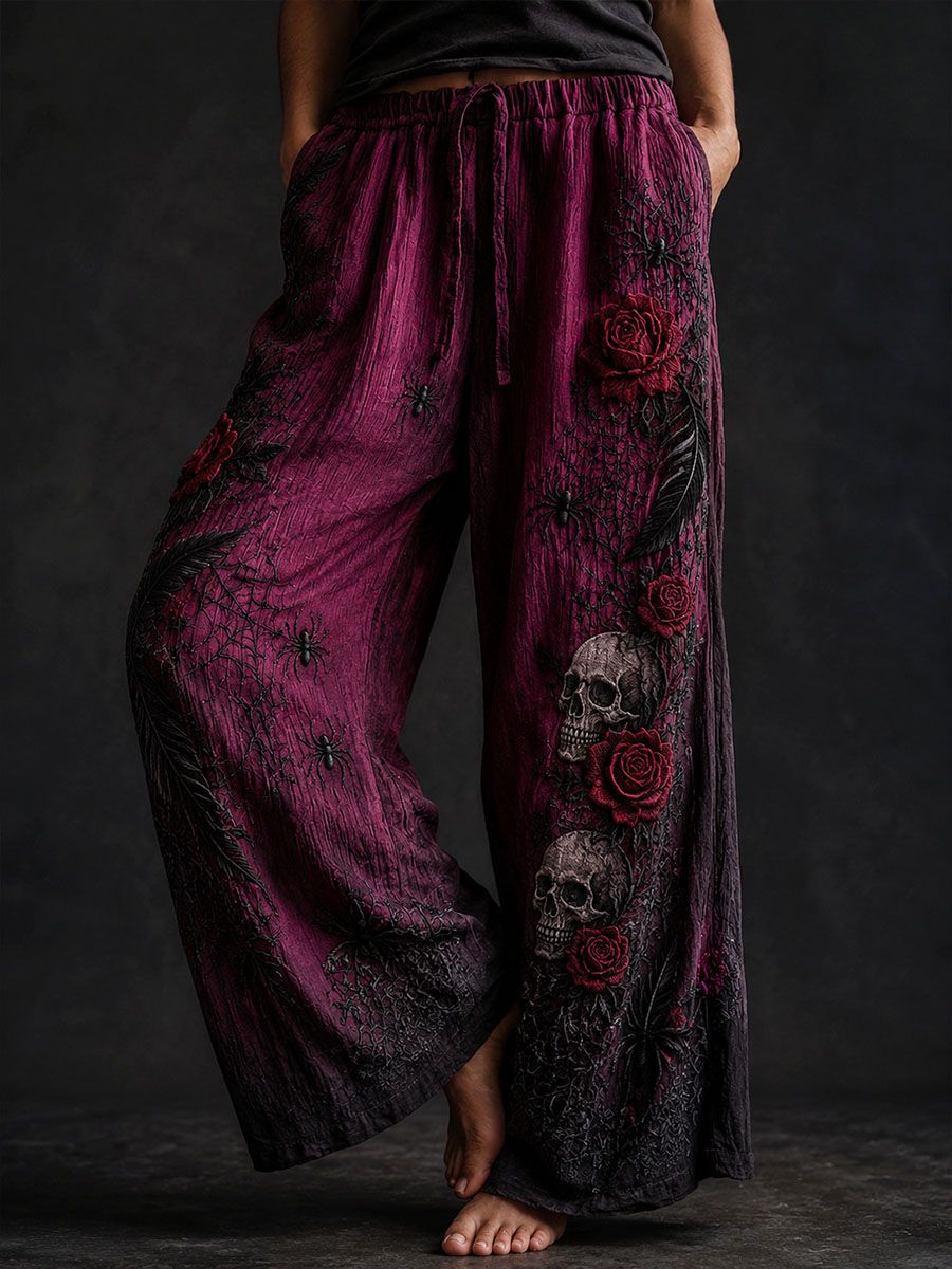 Women's Gothic Style Cotton Linen Pants