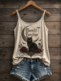 Women's Dark Gothic Floral Tank Top