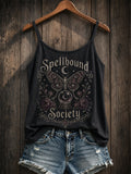 Women's Dark Gothic Floral Tank Top
