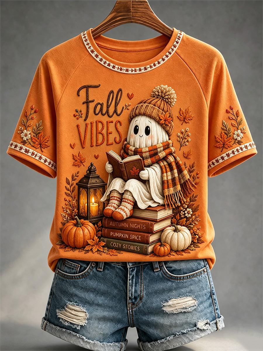 Women's Fall Print Casual Tee