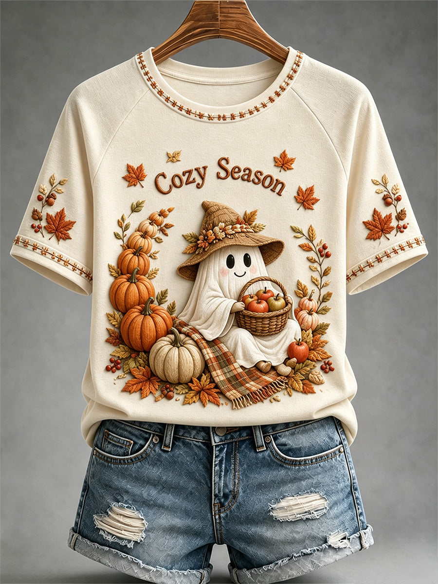 Women's Fall Print Casual Tee