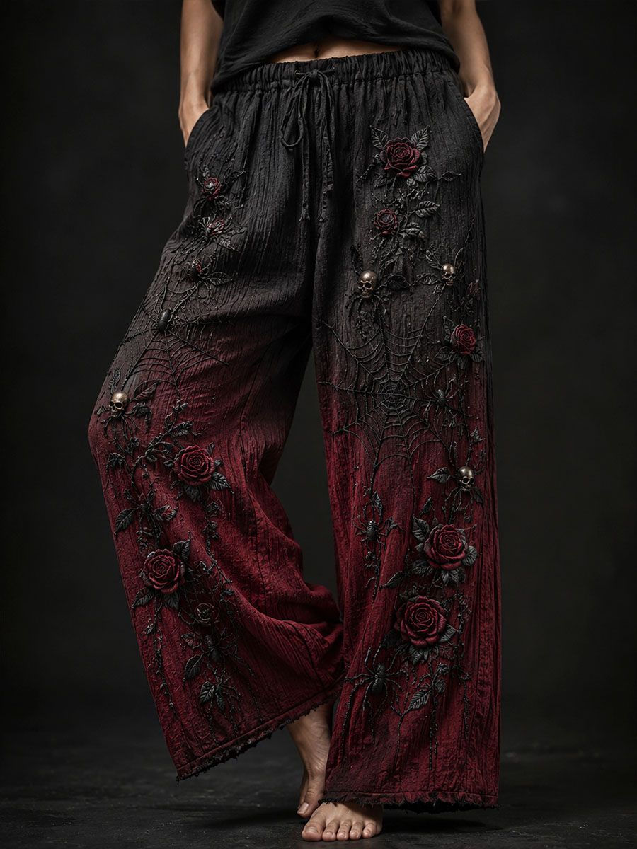Women's Gothic Style Cotton Linen Pants