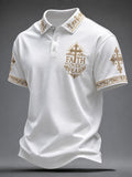 Men's Faith Over Fear Printed Casual Top