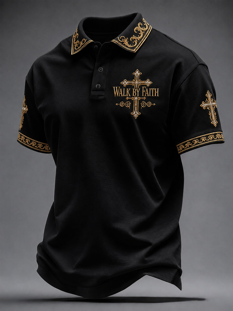 Men's Walk By Faith Printed Casual Top
