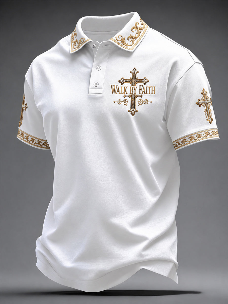 Men's Walk By Faith Printed Casual Top