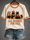 Women's Autumn Round Neck Short Sleeve T-shirt