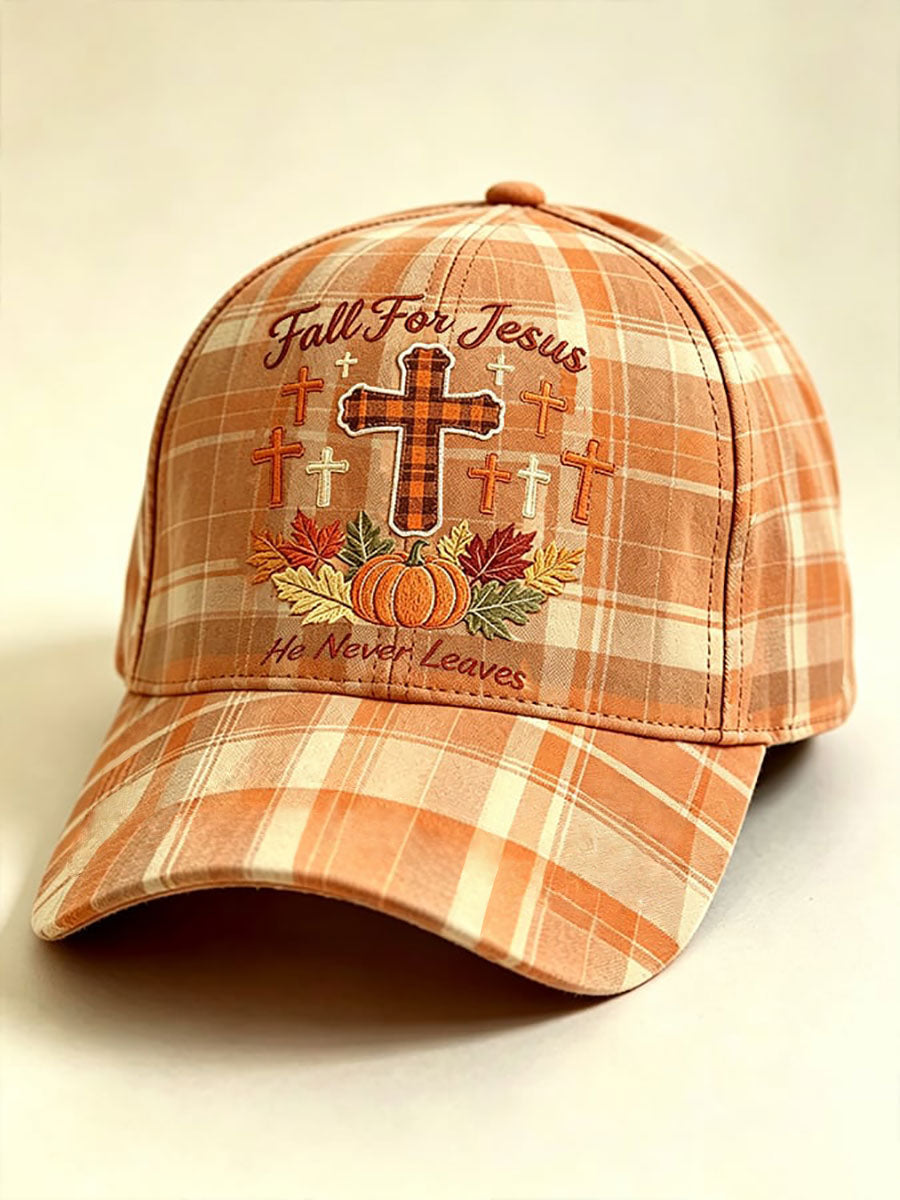 Fall For Jesus He Never Leaves Printed Casual Unisex Hat