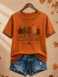 Women's Fall Is My Favorite Color Printed short-sleeved T-shirt