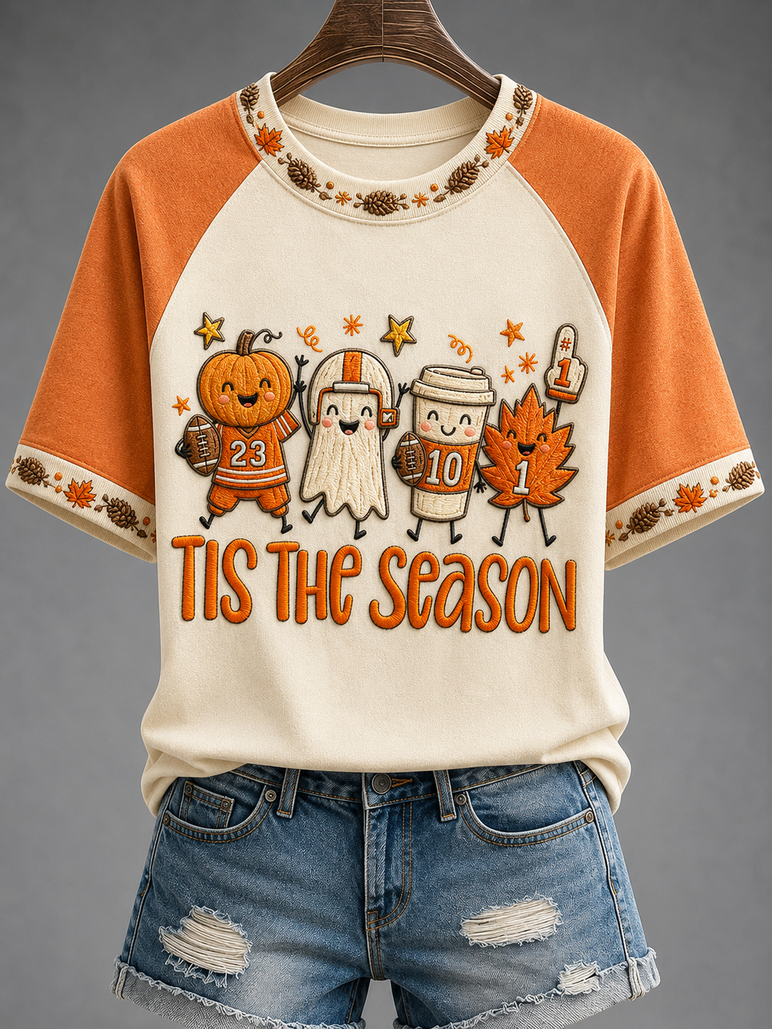 Women's Autumn Round Neck Short Sleeve T-shirt