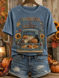 Women's Vintage  Cat Fall Season T-shirt