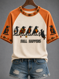 Women's Autumn Round Neck Short Sleeve T-shirt