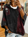 Women's Gothic Patchwork Art Hoodie
