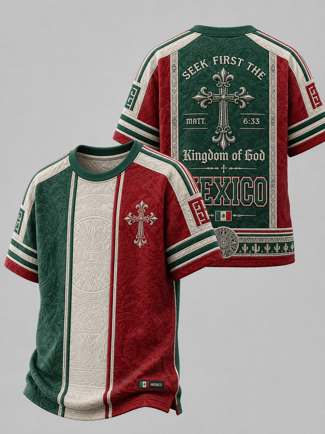 Men's Faith In Mexico Short Sleeves T-shirt